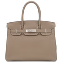 エルメス HERMES バーキン30 エトゥープ トゴ ハンドバッグ シルバー金具 グレージュ