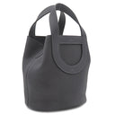 エルメス HERMES インザループ18 キャバン トリヨンクレマンス ヴォースイフト ハンドバッグ ゴールド金具 濃紺