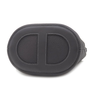 エルメス HERMES インザループ18 キャバン トリヨンクレマンス ヴォースイフト ハンドバッグ ゴールド金具 濃紺