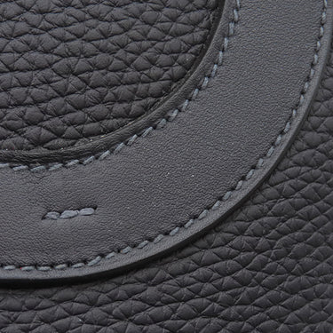 エルメス HERMES インザループ18 キャバン トリヨンクレマンス ヴォースイフト ハンドバッグ ゴールド金具 濃紺