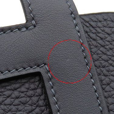 エルメス HERMES インザループ18 キャバン トリヨンクレマンス ヴォースイフト ハンドバッグ ゴールド金具 濃紺