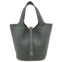 エルメス HERMES ピコタンロックPM ヴェールマングローブ トリヨンクレマンス ハンドバッグ ゴールド金具 新品 未使用 深緑