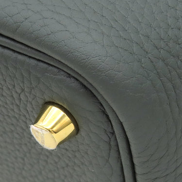 エルメス HERMES ピコタンロックPM ヴェールマングローブ トリヨンクレマンス ハンドバッグ ゴールド金具 新品 未使用 深緑