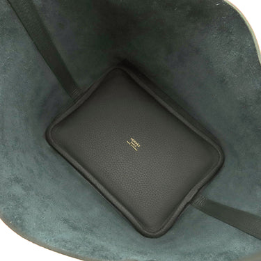 エルメス HERMES ピコタンロックPM ヴェールマングローブ トリヨンクレマンス ハンドバッグ ゴールド金具 新品 未使用 深緑