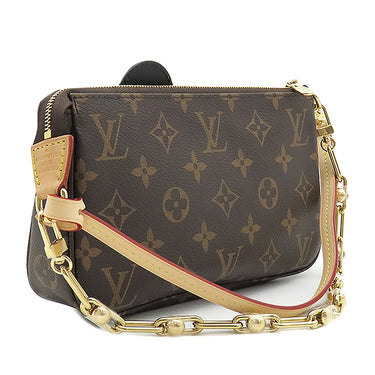 ルイヴィトン LOUIS VUITTON LV × TM ポシェット アクセソワール M40712 モノグラムパンダ モノグラムキャンバス アクセサリーポーチ ゴールド金具 村上隆 モノグラムパンダ