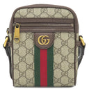 グッチ GUCCI オフィディア ミニ メッセンジャー 598127 96IWT 8745 ベージュ×エボニー GGスプリームキャンバス ショルダーバッグ マットゴールド金具 GG ウェブ ストライプ