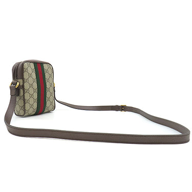 グッチ GUCCI オフィディア ミニ メッセンジャー 598127 96IWT 8745 ベージュ×エボニー GGスプリームキャンバス ショルダーバッグ マットゴールド金具 GG ウェブ ストライプ