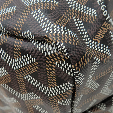 ゴヤール GOYARD サンルイPM AMALOUISPM01 ブラック PVCコーティングキャンバス ゴヤールディンキャンバス シュヴロッシュカーフスキン トートバッグ SAC SAINT LOUIS PM ヘリンボーン 黒 リバーシブル