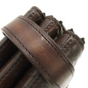 ベルルッティ BERLUTI ティリワ ジップポーチ 235755 ブラウン カーフ ヴェネチアカーフレザー クラッチバッグ シルバー金具 茶 セカンドバッグ カリグラフィ スリーインワン