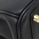 エルメス HERMES バーキン25 ブラック トゴ ハンドバッグ ゴールド金具 黒