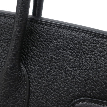 エルメス HERMES バーキン25 ブラック トゴ ハンドバッグ ゴールド金具 黒