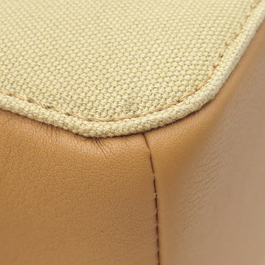 ロエベ LOEWE ロゴ バックパック B314278X013968 ベージュ系 キャンバス レザー リュック・デイパック シルバー金具