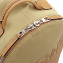 ロエベ LOEWE ロゴ バックパック B314278X013968 ベージュ系 キャンバス レザー リュック・デイパック シルバー金具