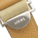 ロエベ LOEWE ロゴ バックパック B314278X013968 ベージュ系 キャンバス レザー リュック・デイパック シルバー金具