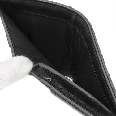 グッチ GUCCI ダブルG カードケース ウォレット 466492 ブラック レザー シェブロンキルティングナッパレザー 二つ折り財布 ゴールド金具 黒 GG