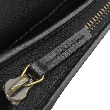 グッチ GUCCI ダブルG カードケース ウォレット 466492 ブラック レザー シェブロンキルティングナッパレザー 二つ折り財布 ゴールド金具 黒 GG