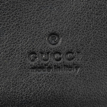 グッチ GUCCI ダブルG カードケース ウォレット 466492 ブラック レザー シェブロンキルティングナッパレザー 二つ折り財布 ゴールド金具 黒 GG