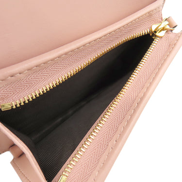 グッチ GUCCI GG マトラッセ カードケース ウォレット 723786 ピンクベージュ レザー 二つ折り財布 ゴールド金具 コンパクトウォレット