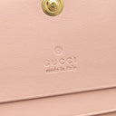 グッチ GUCCI GG マトラッセ カードケース ウォレット 723786 ピンクベージュ レザー 二つ折り財布 ゴールド金具 コンパクトウォレット