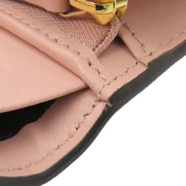 グッチ GUCCI GG マトラッセ カードケース ウォレット 723786 ピンクベージュ レザー 二つ折り財布 ゴールド金具 コンパクトウォレット