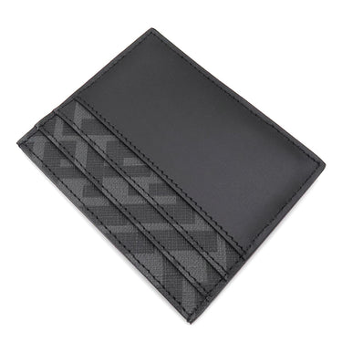 フェンディ FENDI FF スクエア カードホルダー 7M0164 ブラック レザー カードケース シルバー金具 黒 FF 名刺入れ