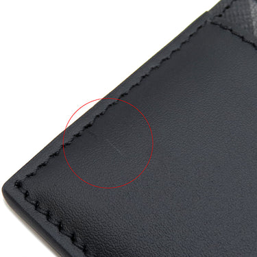 フェンディ FENDI FF スクエア カードホルダー 7M0164 ブラック レザー カードケース シルバー金具 黒 FF 名刺入れ