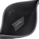 フェンディ FENDI FF スクエア カードホルダー 7M0164 ブラック レザー カードケース シルバー金具 黒 FF 名刺入れ