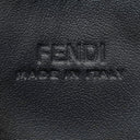 フェンディ FENDI FF スクエア カードホルダー 7M0164 ブラック レザー カードケース シルバー金具 黒 FF 名刺入れ