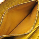 ミュウミュウ MIU MIU リボン付き ラウンドファスナー ウォレット ピンク×イエロー レザー 長財布 ゴールド金具 バイカラー