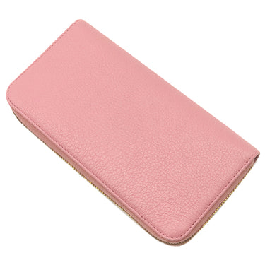 ミュウミュウ MIU MIU リボン付き ラウンドファスナー ウォレット ピンク×イエロー レザー 長財布 ゴールド金具 バイカラー