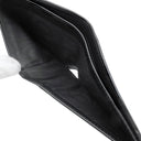 サンローラン SAINT LAURENT モノグラム ウォレット 453276 ブラック レザー 二つ折り財布 シルバー金具 黒 札入れ