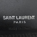 サンローラン SAINT LAURENT モノグラム ウォレット 453276 ブラック レザー 二つ折り財布 シルバー金具 黒 札入れ