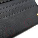 プラダ PRADA リボン フラップ ウォレット 1MH132 NERO レザー サフィアーノレザー 長財布 ゴールド金具 黒 SAFFIANO FIOCCO