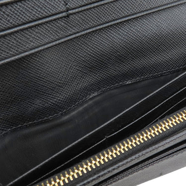 プラダ PRADA リボン フラップ ウォレット 1MH132 NERO レザー サフィアーノレザー 長財布 ゴールド金具 黒 SAFFIANO FIOCCO