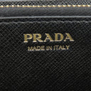 プラダ PRADA リボン フラップ ウォレット 1MH132 NERO レザー サフィアーノレザー 長財布 ゴールド金具 黒 SAFFIANO FIOCCO
