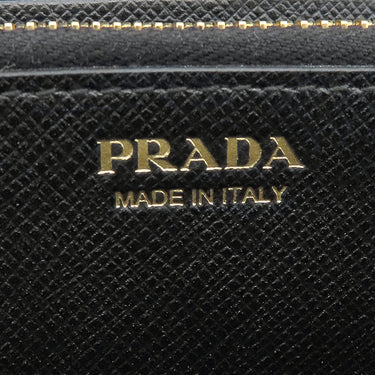 プラダ PRADA リボン フラップ ウォレット 1MH132 NERO レザー サフィアーノレザー 長財布 ゴールド金具 黒 SAFFIANO FIOCCO