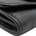 プラダ PRADA リボン フラップ ウォレット 1MH132 NERO レザー サフィアーノレザー 長財布 ゴールド金具 黒 SAFFIANO FIOCCO