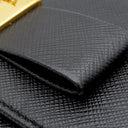 プラダ PRADA リボン フラップ ウォレット 1MH132 NERO レザー サフィアーノレザー 長財布 ゴールド金具 黒 SAFFIANO FIOCCO