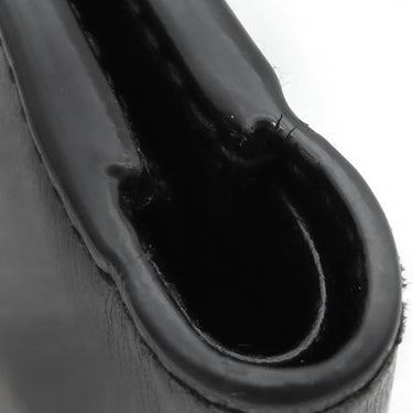 サンローラン SAINT LAURENT モノグラム ロゴ ブラック レザー 二つ折り財布 シルバー金具 黒 コンパクト ウォレット