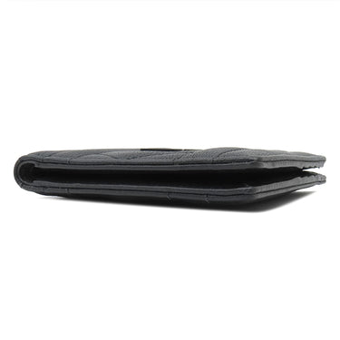 サンローラン SAINT LAURENT モノグラム ウォレット 453210 ブラック レザー 二つ折り財布 ブラック金具 黒 札入れ ステッチ