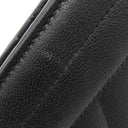 サンローラン SAINT LAURENT モノグラム ウォレット 453210 ブラック レザー 二つ折り財布 ブラック金具 黒 札入れ ステッチ