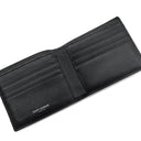 サンローラン SAINT LAURENT モノグラム ウォレット 453210 ブラック レザー 二つ折り財布 ブラック金具 黒 札入れ ステッチ