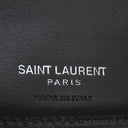 サンローラン SAINT LAURENT カサンドラ モノグラム ウォレット 453276 ブラック レザー 二つ折り財布 シルバー金具 黒 札入れ