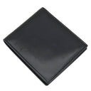 サンローラン SAINT LAURENT カサンドラ モノグラム ウォレット 453276 ブラック レザー 二つ折り財布 シルバー金具 黒 札入れ