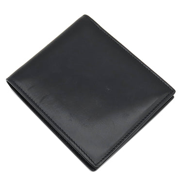 サンローラン SAINT LAURENT カサンドラ モノグラム ウォレット 453276 ブラック レザー 二つ折り財布 シルバー金具 黒 札入れ