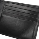 サンローラン SAINT LAURENT カサンドラ モノグラム ウォレット 453276 ブラック レザー 二つ折り財布 シルバー金具 黒 札入れ