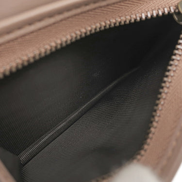 グッチ GUCCI ダブルG カードケース ウォレット 466492 ピンクベージュ レザー シェブロンキルティングナッパレザー 二つ折り財布 ゴールド金具 GG