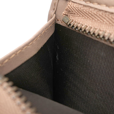 グッチ GUCCI ダブルG カードケース ウォレット 466492 ピンクベージュ レザー シェブロンキルティングナッパレザー 二つ折り財布 ゴールド金具 GG