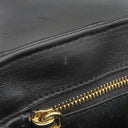 ミュウミュウ MIU MIU マテラッセ ブラック レザー ショルダーバッグ ゴールド金具 黒 チェーンストラップ