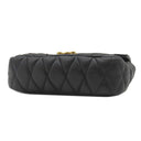 ミュウミュウ MIU MIU マテラッセ ブラック レザー ショルダーバッグ ゴールド金具 黒 チェーンストラップ